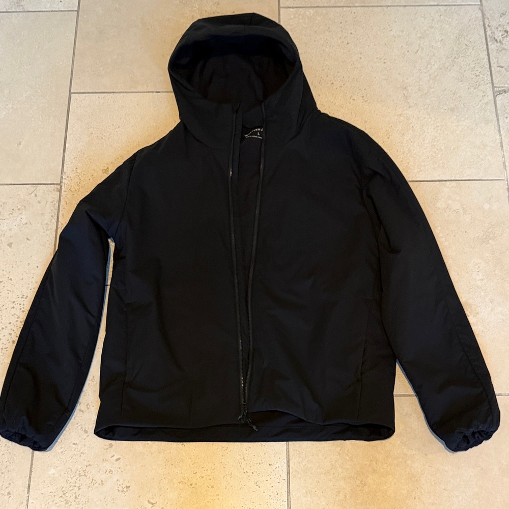 Western Rise- Men's Black Hooded Jacket